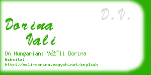 dorina vali business card